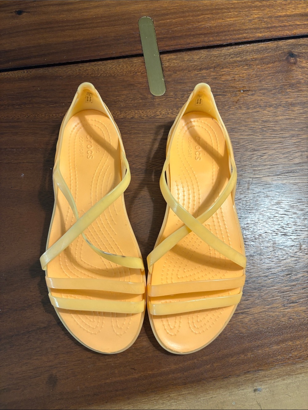 CROCS Women’s Orange  Strappy Jelly Sandals